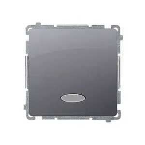 Kontakt-Simon BMW1L.01/21 Single Switch with Backlight 10A 250V Stainless Steel