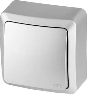 ELEKTROPLAST BERG 3710-06 Single-Pole Surface-Mounted Switch 10AX IP20 Silver