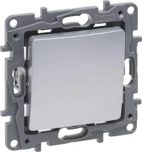 Legrand Niloe Selection Single Staircase Switch 10AX Aluminium
