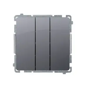 Kontakt-Simon BMW31.01/43 Triple Switch Module, 10A, 250V, Silver