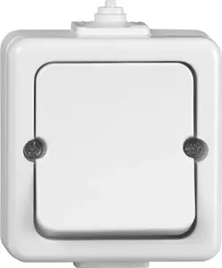 Timex JANTAR Single Surface-Mounted Switch IP44 White