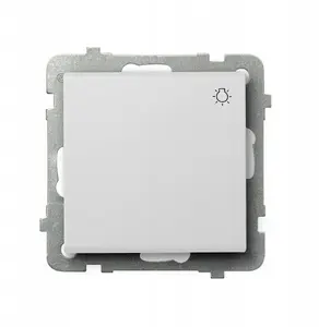 Ospel SONATA ŁP-5R/m/75 Standard Light Switch, Matte White