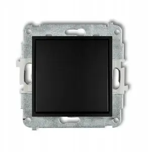 Karlik 12IWP-4.1 Single-Pole Momentary Switch Mechanism, Matte Black