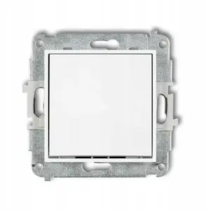 Karlik IWP-3.1 Staircase Switch Mechanism, Single Button, White
