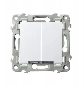 Ospel SZAFIR Double Switch Staircase and Single-Pole with White Backlight White
