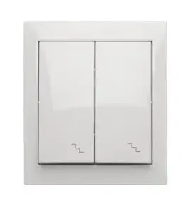 Kontakt-Simon Simon Aquaclick Double Staircase Switch, 10 AX, 250 V, White