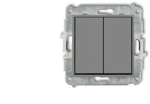 Schneider Electric ICON Double Staircase Switch Mechanism, Matte Grey