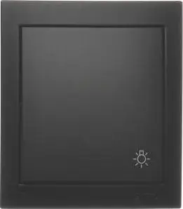 Kontakt-Simon Simon Aquaclick Light Push-Button, 10 AX, 250 V, Black
