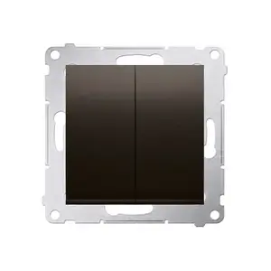 Kontakt-Simon DP2.01/46 Pushbutton Switch, 10 A, 250 V, Bronze