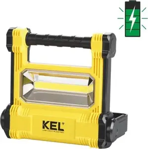 Plastrol W-98975 Rechargeable COB LED Workshop Lamp, 20W, 1800 lm, 6500K, IP54