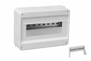 Pawbol S-12 Surface-Mounted Modular Distribution Board 1x12 with N+PE Terminals IP30