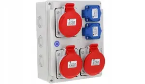 Spamel SB-008005-S0020-54 Power Distribution Board 3x5x16A and 2x2x16A, 16A, IP54