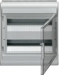 Hager VE212L Vector Surface-Mounted Modular Enclosure, 2x12 Modules, IP65