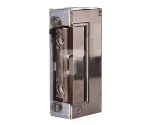 Электромеханическая защелка Łucznik 1420RFT-12AC/DC симметричная NC с направляющей и переключателем