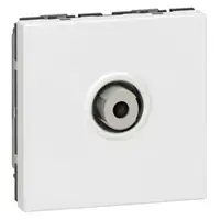 Телевизионная розетка Legrand 078780, 2 модуля, белая