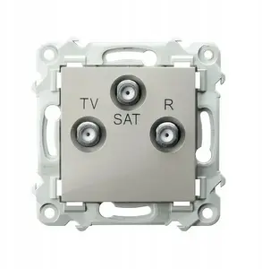 Оконечная розетка RTV-SAT Ospel SZAFIR GPA-ZS/m/83, кашемировый бежевый