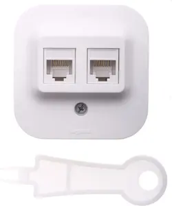 Legrand FORIX Double RJ45 Computer Socket Cat.5e UTP White