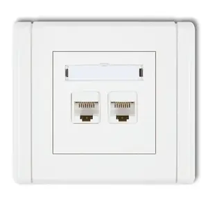 Компьютерная розетка Karlik FGK-4 двойная 2xRJ45 категории 6