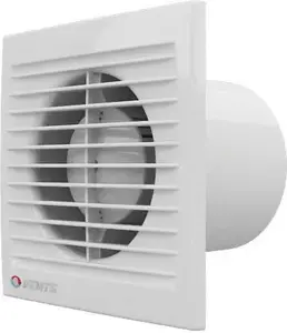 VENTS 150STH Wall-Mounted Exhaust Fan, 150mm, 20W, 33dB with Timer, White