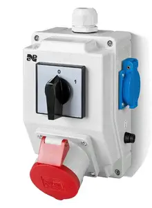Монтажный комплект ELEKTROPLAST с розеткой 32A 5P+2P+Z и переключателем L-0-P