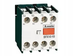 LOVATO Electric BFX1013 Front-Mount Auxiliary Contact Block 1NO+3NC for BF09-BF150 Contactors