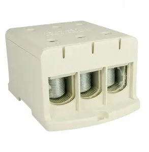 Распределительный блок ELEKTROPLAST WLZ35/3x240/s 3-полюсный для кабелей AL/CU 3x240мм2, серый, монтаж на панель и DIN-рейку