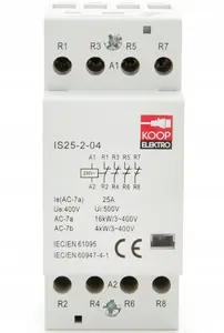 KOOP Elektro IS25-2-04 Modular Contactor 25A 4NC 230V 2P