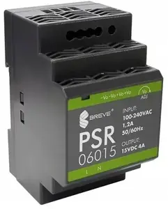 SilentiumPC PSR 06015 DIN sliedes impulsu barošanas bloks 15VDC 4A 60W