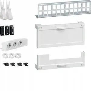 Hager FWU Telecommunications Accessory Set with Triple Power Socket UM00M5