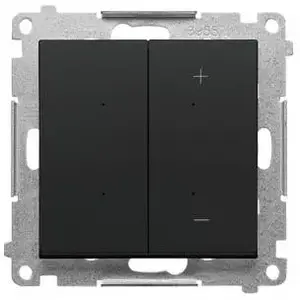 Kontakt-Simon 55 TESL1.01/149 Push-Button Dimmer Module for Dimmable LEDs, Matte Black