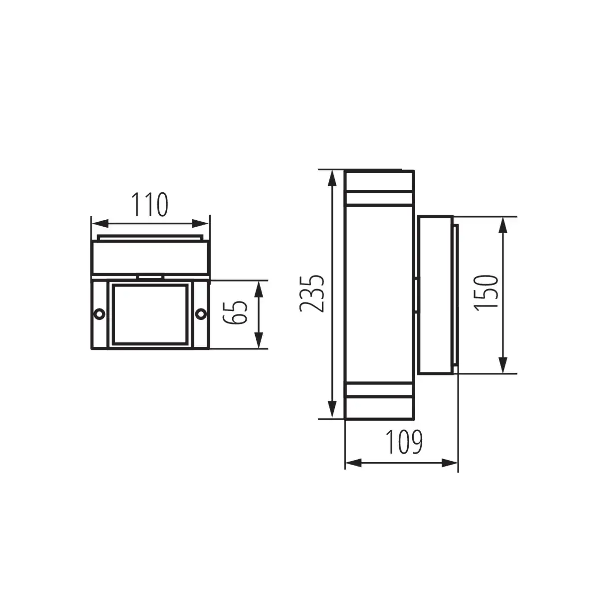 Kanlux 22442 Outdoor Wall Light GU10 Photo 3