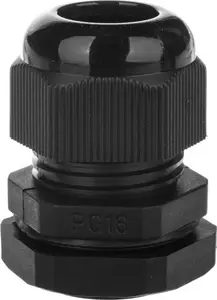 Ergom PG16 Polyamide Cable Gland IP68 Black