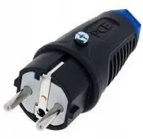 PCE 0521-sb Rubber Plug 16A 230V IP54