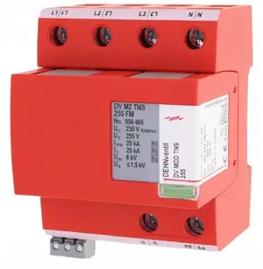 Dehn DV M2 TNS 255 FM pārsprieguma ierobežotājs 4P tips T1+T2+T3 100kA