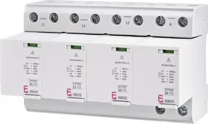 Комбинированный ограничитель перенапряжений Eti-Polam ETITEC SM T12 300/25 4+0 типа T1+T2, Iimp=25кА, TN-S