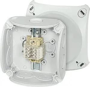 Hensel RK 0203 T Junction Box, 3x2.5mm2, CU/AL, IP66, Grey