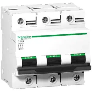 Автоматический выключатель Schneider Electric C120N, 3 полюса, 100А, тип C