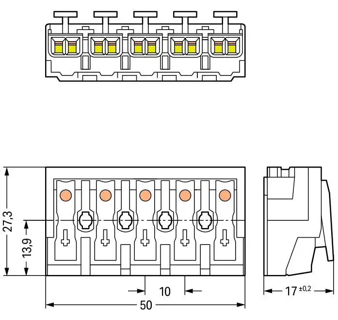 Wago 294-4005 5-Pole Power Connector Photo 3