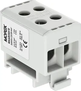 MOREK MAA2035A10 Terminal Block 2.5-35mm2 4-Port AL/CU 1000V for TH35 Rail