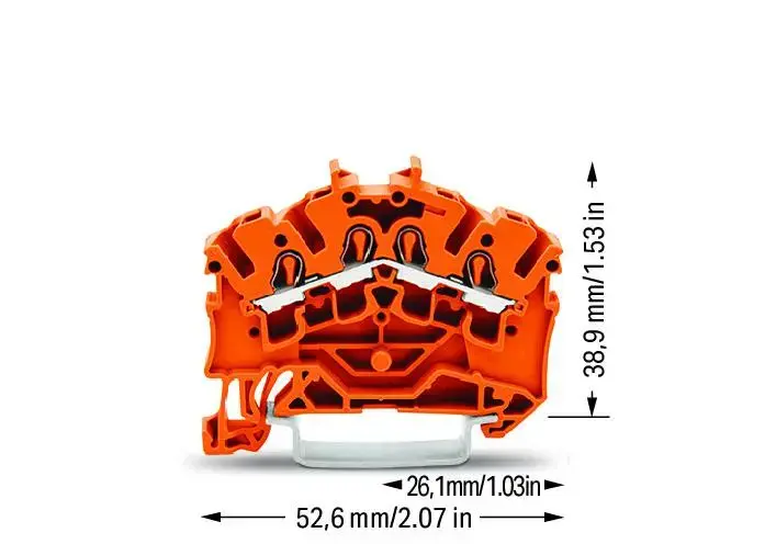 Wago 2002-6402 4-Conductor Terminal Block Photo 2