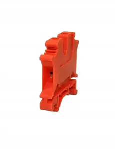 Ergom ZJU2-4/RD Single-Pole Rail Terminal Block, Red