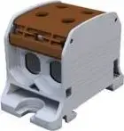 Винтовая клемма Simet STB 50-2 SIMBLOCK для алюминиевых и медных проводников, коричневая