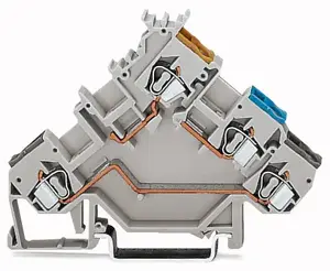 Клеммная колодка Wago 280-560, 4-полюсная, серая