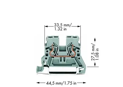 Wago 870-901 2-vadu spailes bloks Photo 2