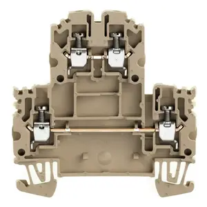 Weidmüller 1041600000 2-Tier 4-Conductor Terminal Block 2.5 mm² Beige
