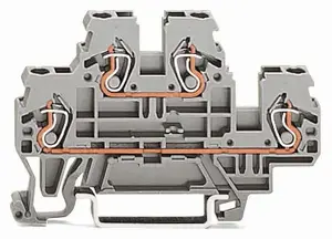 Wago 870-501 divstāvu spaiļu bloks, 2.5 mm², pelēks