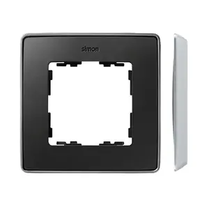 Рамка одинарная для электроустановочных изделий Kontakt-Simon 8201610-240, алюминий