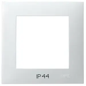 Ospel SZAFIR Single Frame for IP44 Switches, White, RH-1Z/00