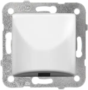 Panasonic LINNERA S Cable Outlet Faceplate with Mounting Frame, Glossy White