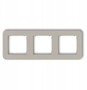 Karlik MINI 60MRTZ-3 trīskāršs universāls rāmis, noapaļots, taupe krāsā
